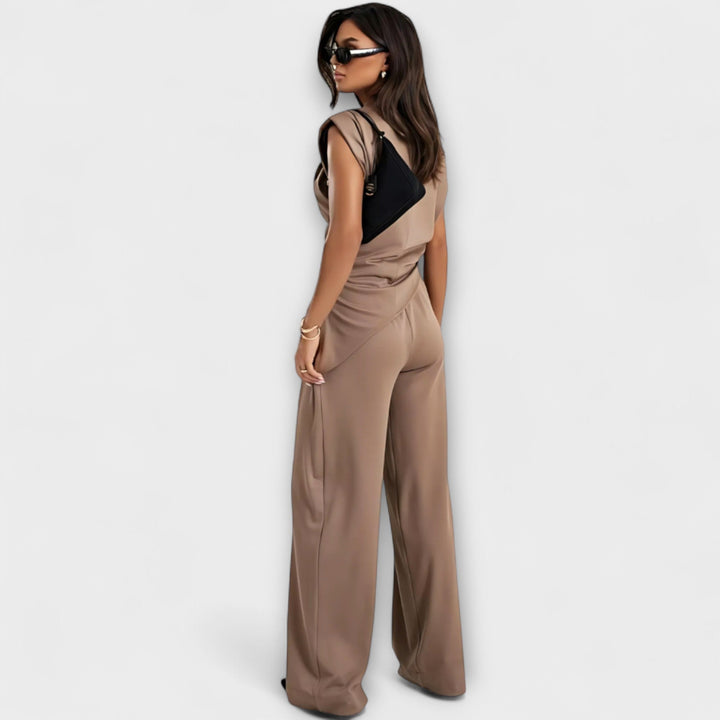 Nora | Asymmetrical Set with Dramatic Shoulders