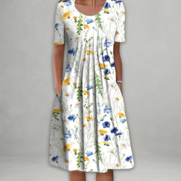 Eira™ – Elegantes Dreid mit Blumenmuster and Bauchabdeckung