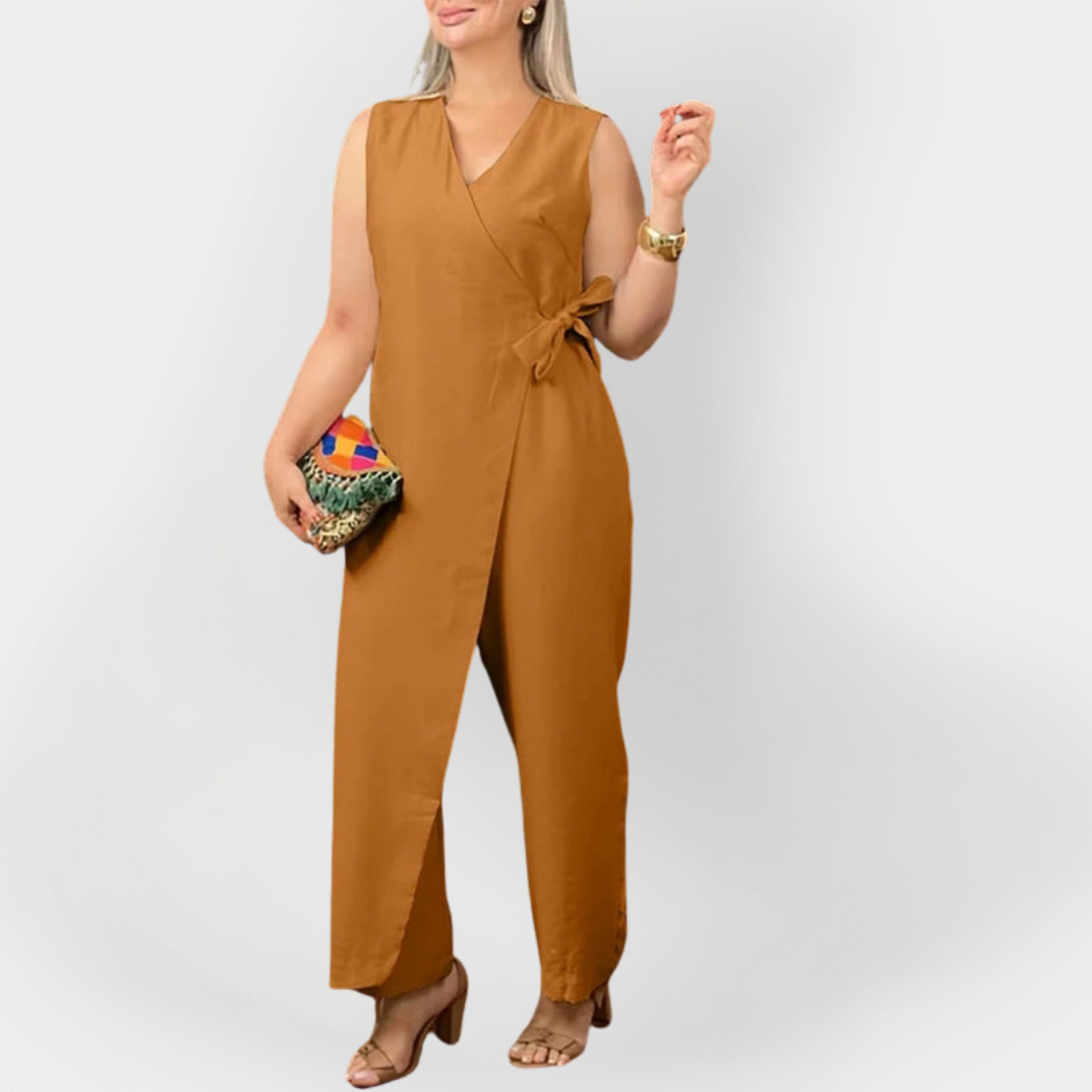 Nora | Elegantní bezrukávový overal