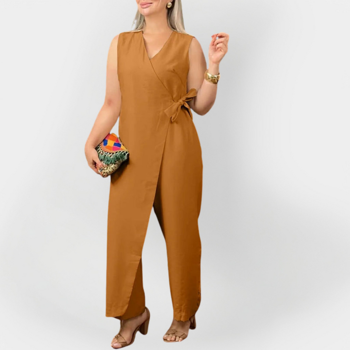 Nora | Elegantní bezrukávový overal