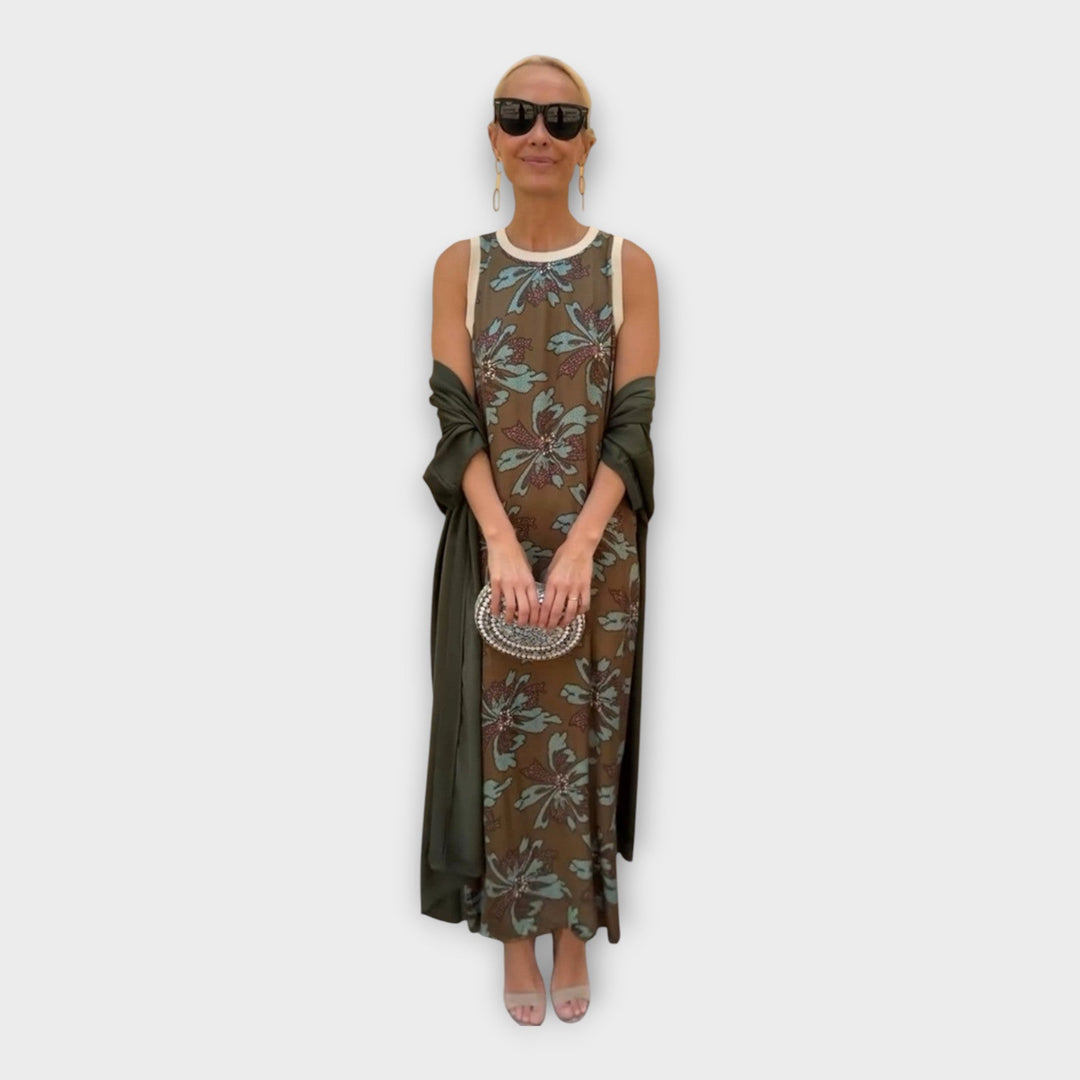 Katarina | Elegantní Maxi Šaty S Květinovým Vzorem Pro Vás