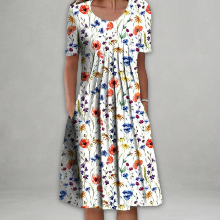 Eira™ – Elegantes Dreid mit Blumenmuster and Bauchabdeckung
