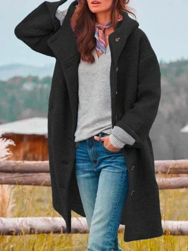 AMELIE - Stilvolle lange Winterjacke 