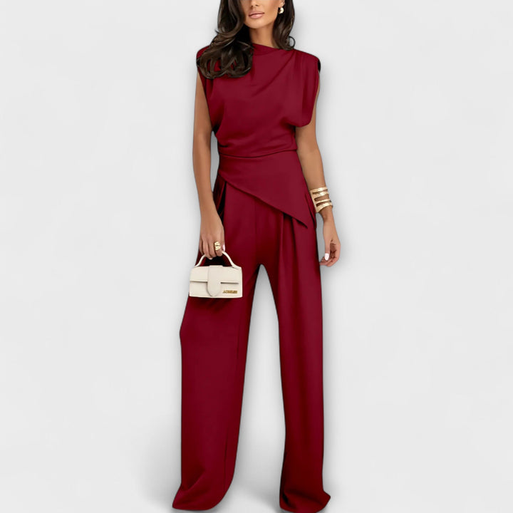 Nora | Asymmetrical Set with Dramatic Shoulders