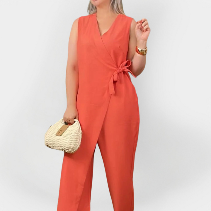 Nora | Elegantní bezrukávový overal