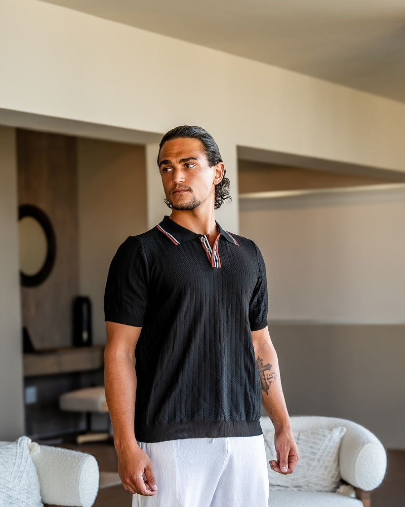 Pletené polo tričko Ashford