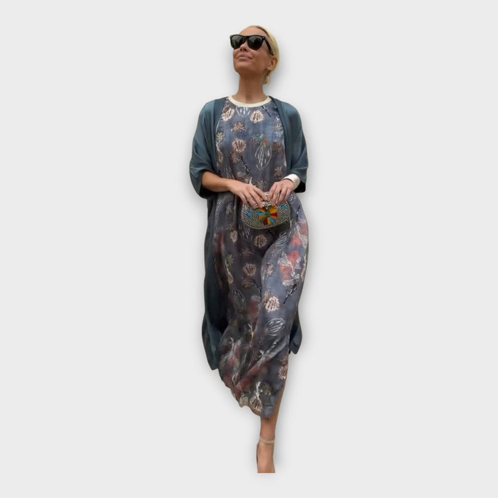 Zaria | Elegantní Maxi Šaty S Jemnými Vzory A Pohodlné