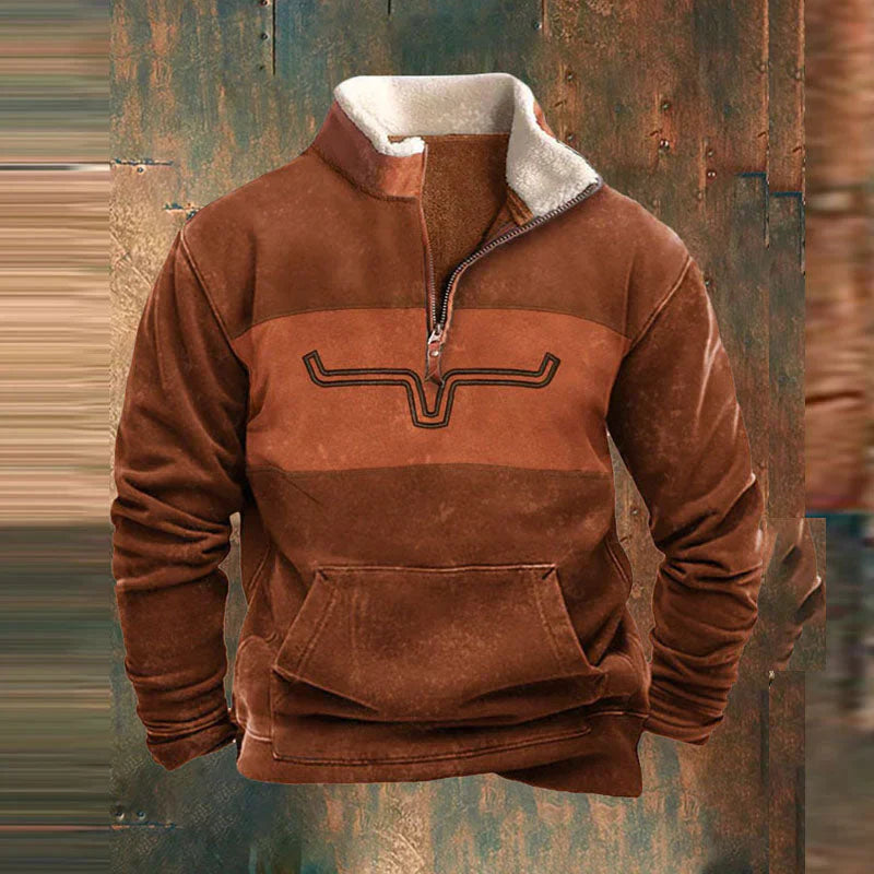 MARK | Fleece-tröja s kvart dragkedja