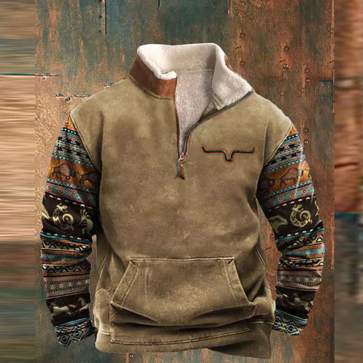MARK | Fleece-tröja s kvart dragkedja