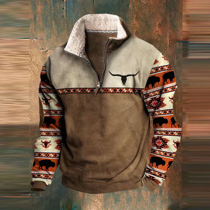 MARK | Fleece-tröja s kvart dragkedja