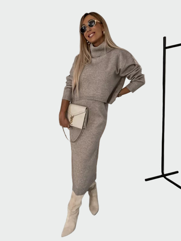 Nora | Elegantní šaty s rolákem